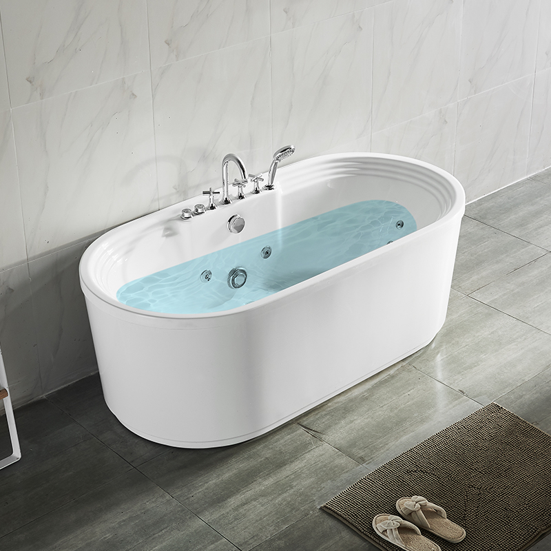 Beste Qualität ABS Badewanne klassische Badewanne mit Düsen und Messinghähnen